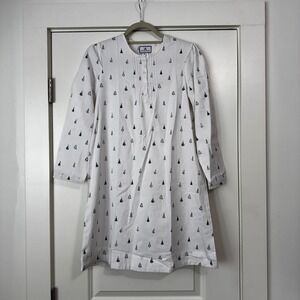 NEW Petite Plume 12 Beatrice Nightgown Long Sleeve Christmas Tree Holiday